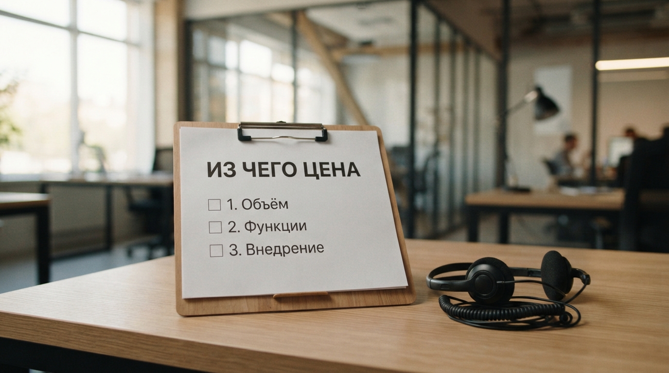 Чек-лист факторов стоимости анализа звонков