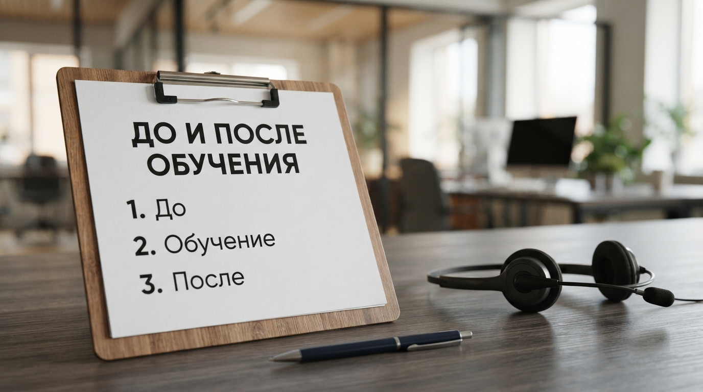 Чек-лист измерения качества до и после обучения