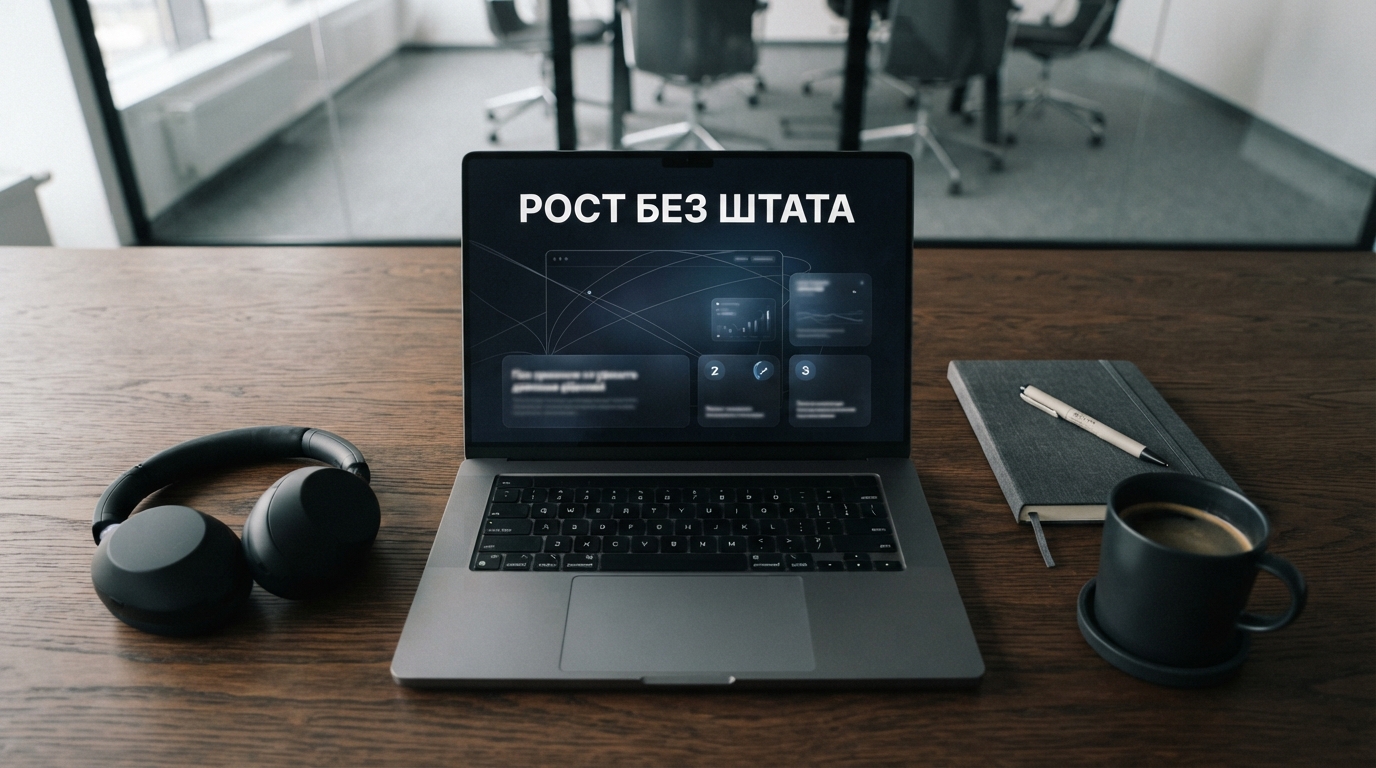 Ноутбук с ростом продаж без расширения штата