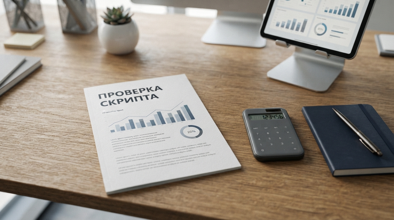 Отчёт с метриками проверки скрипта продаж
