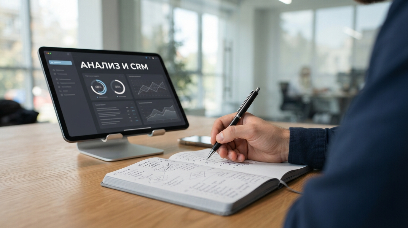 Планшет со связкой анализа звонков и CRM