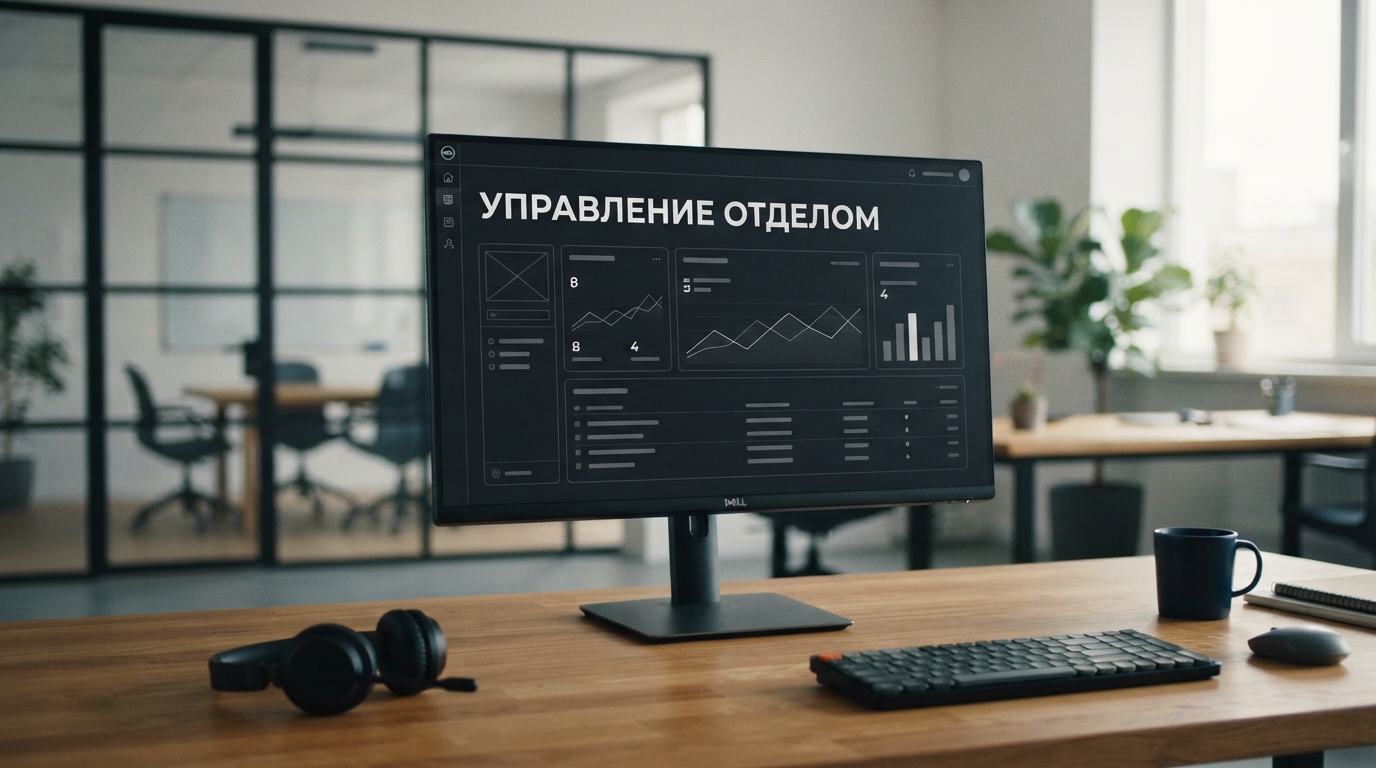 Дашборд управления отделом продаж