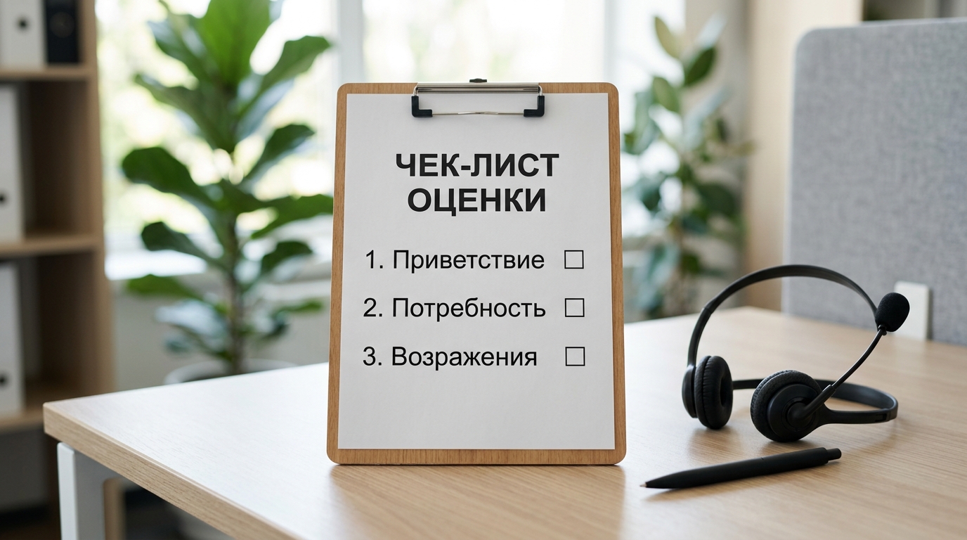Чек-лист критериев оценки качества звонков