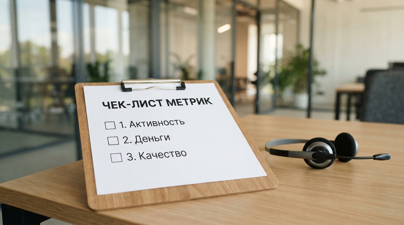 Чек-лист метрик отдела продаж