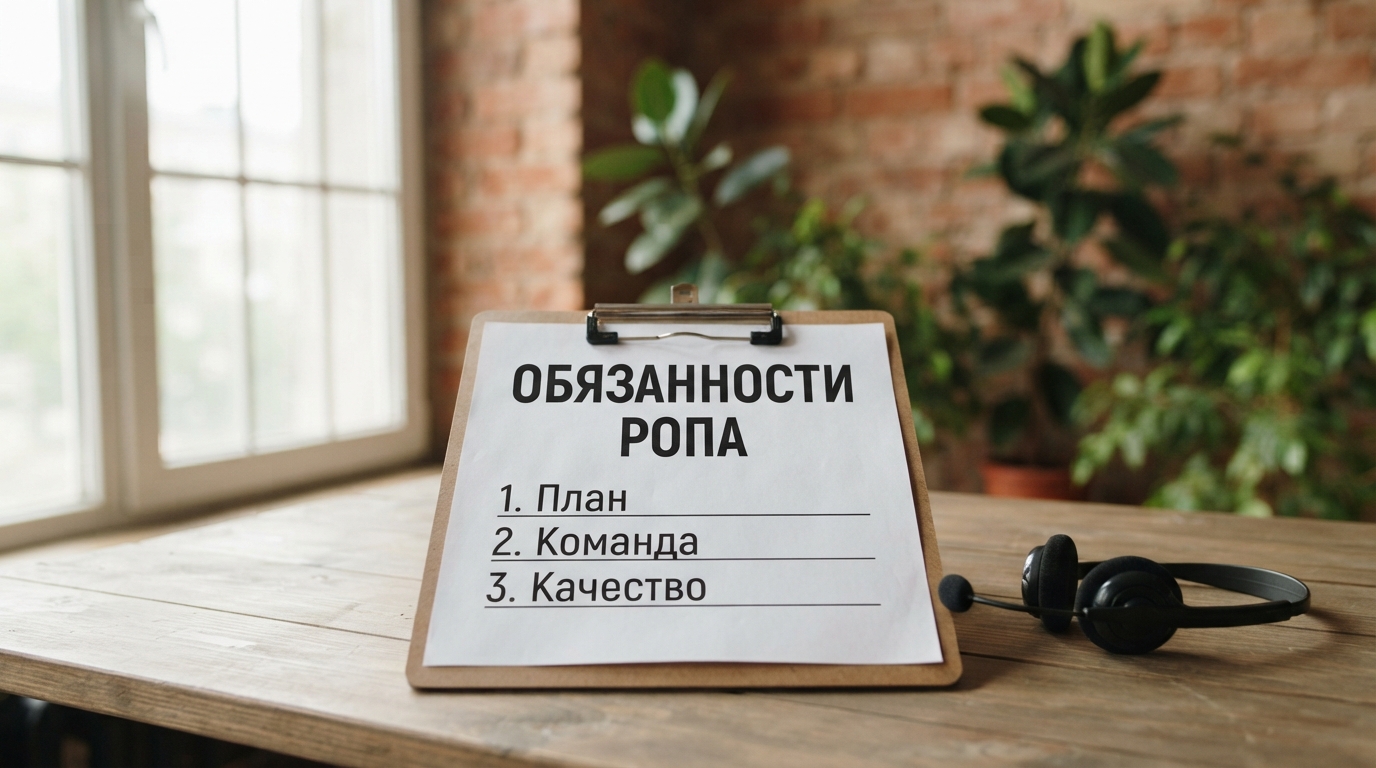 Чек-лист обязанностей РОПа