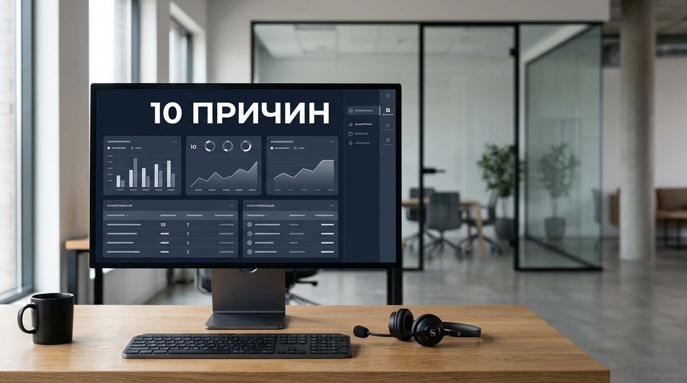 Дашборд с причинами потери клиентов