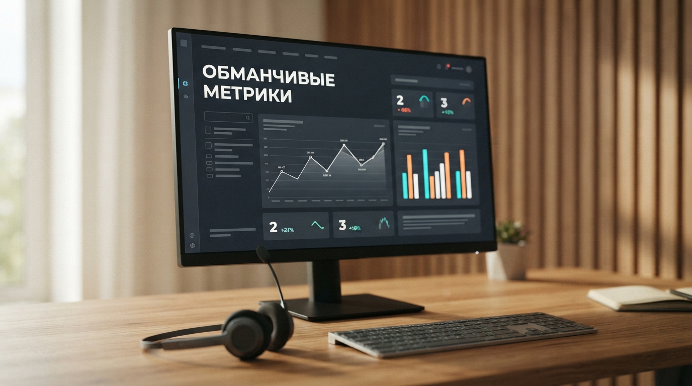 Дашборд с обманчивыми метриками продаж