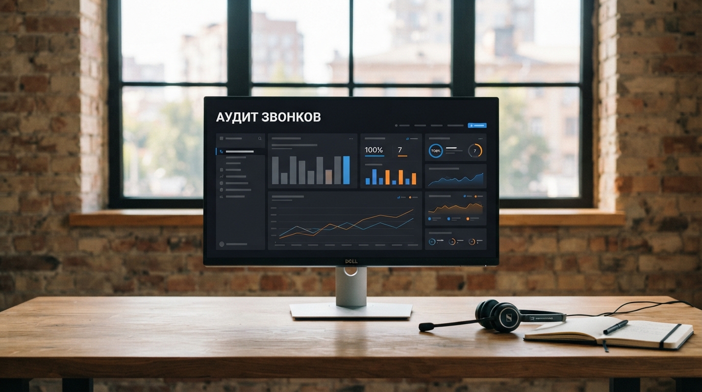 Аудит звонков отдела продаж на мониторе
