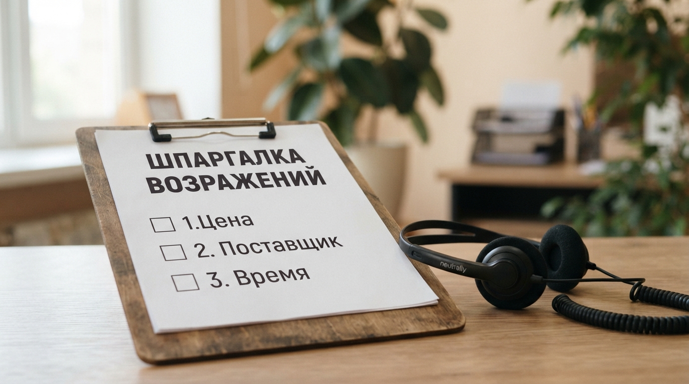Шпаргалка с частыми возражениями и готовыми ответами
