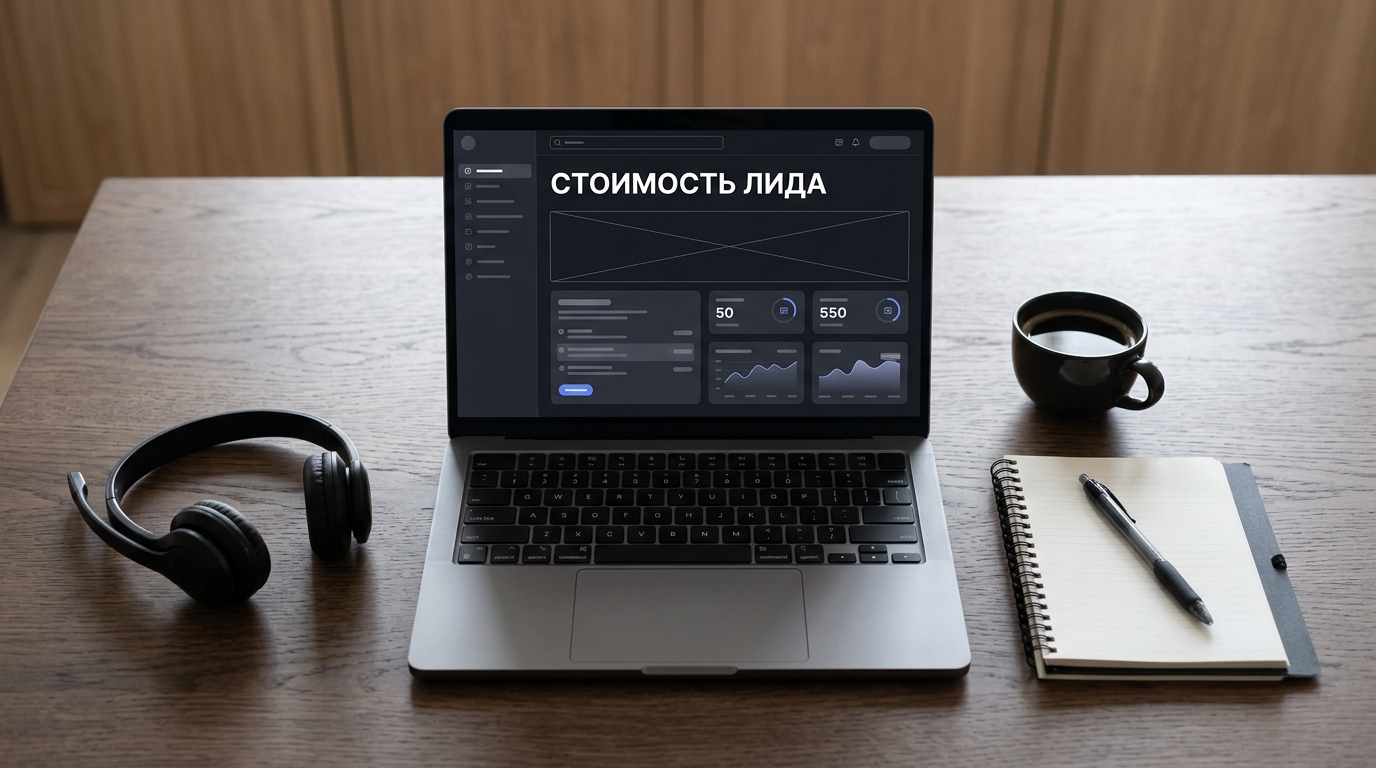 Ноутбук с расчётом стоимости лида и сделки