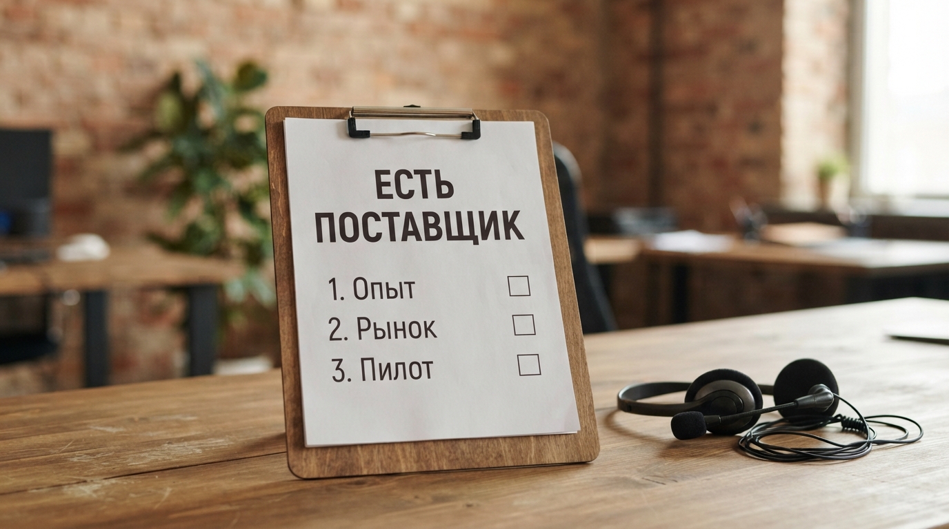 Чек-лист разговора с клиентом, у которого уже есть поставщик