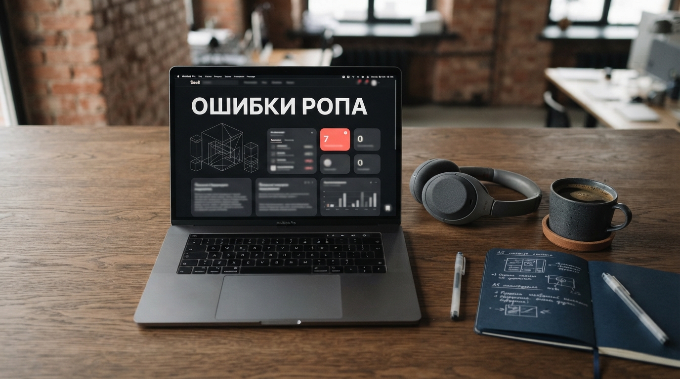 Ноутбук с разбором ошибок руководителя отдела продаж