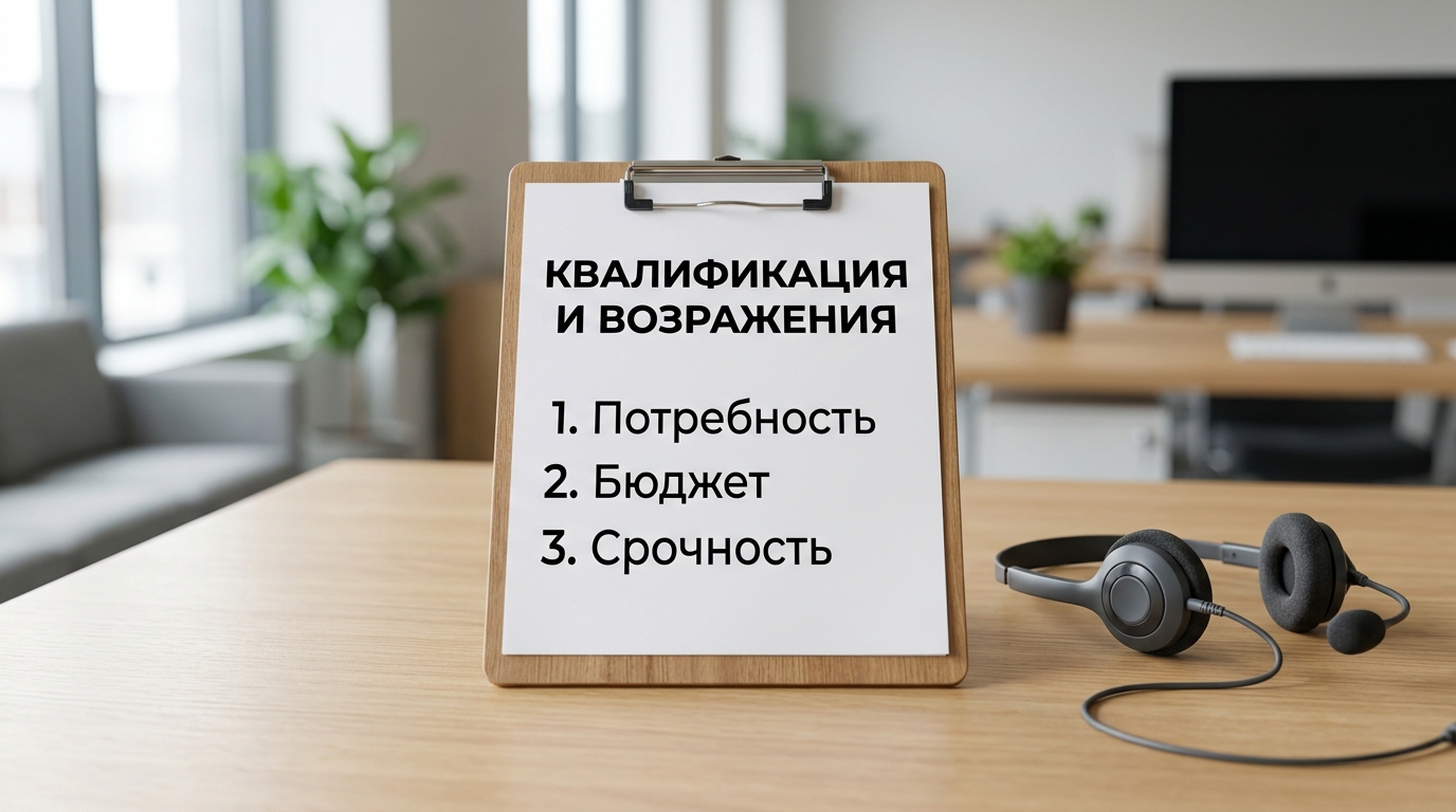 Чек-лист квалификации при работе с возражениями